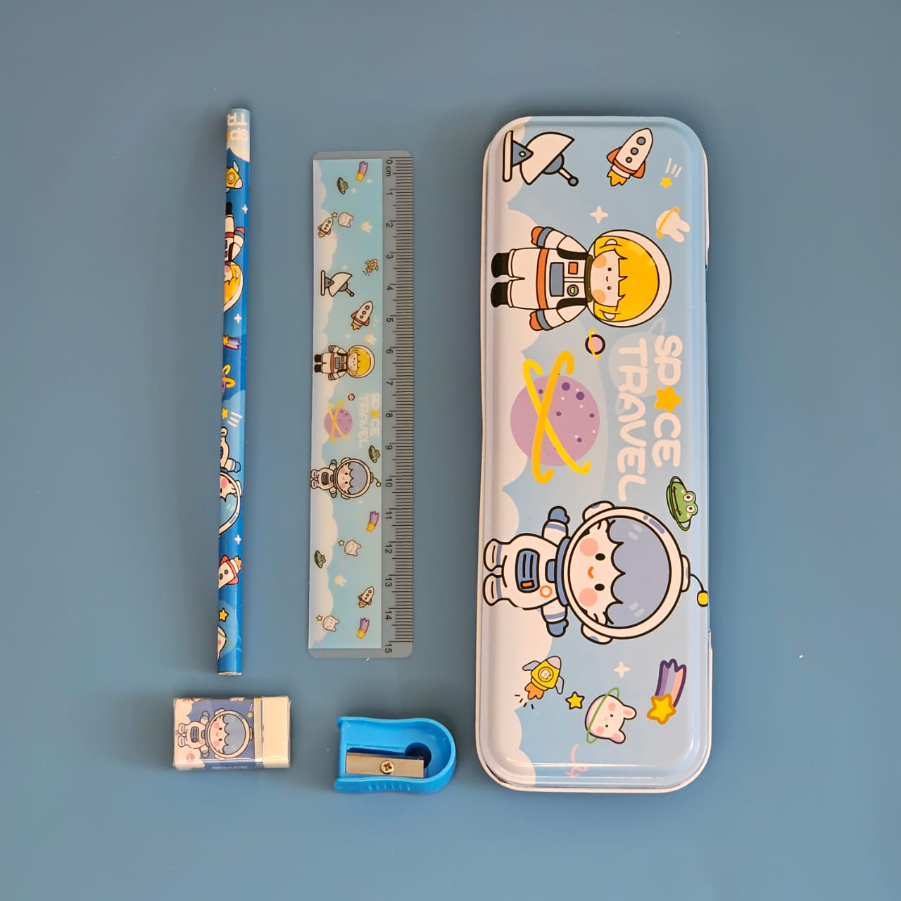 Space-themed stationery set for kids, best return birthday gift for boys and girls, shop at www.usmile.toys.
